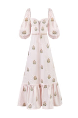 Mitra Maxi Dress - Pink & Pink Rosewater House 