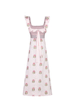 Malika Dress - Lotus Embroidery Dresses - Midi Rosewater House 