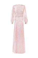 Tooba Maxi Dress - Printed Silk Pink Dresses - Maxi Rosewater House