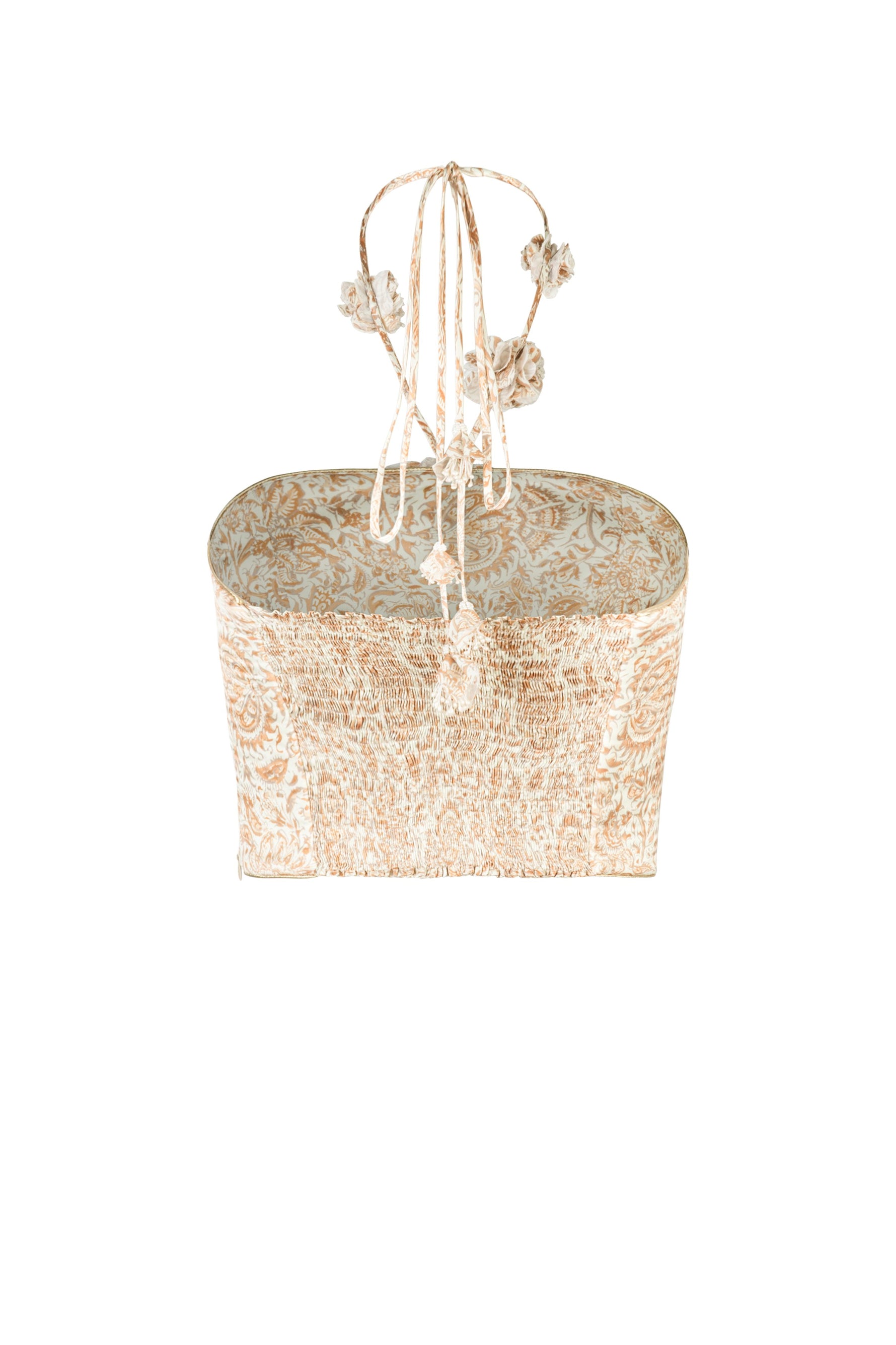 Hava Bustier - Iris Print Tops - Bustier & Embroidered Rosewater House 