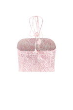 Gol Bustier Top - Iris Print Tops - Bustier & Embroidered Rosewater House 