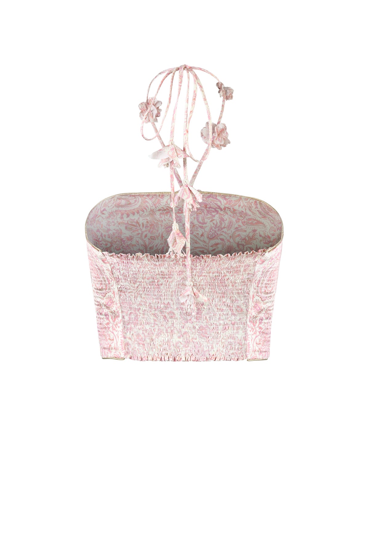 Hava Bustier - Iris Print Tops - Bustier & Embroidered Rosewater House 