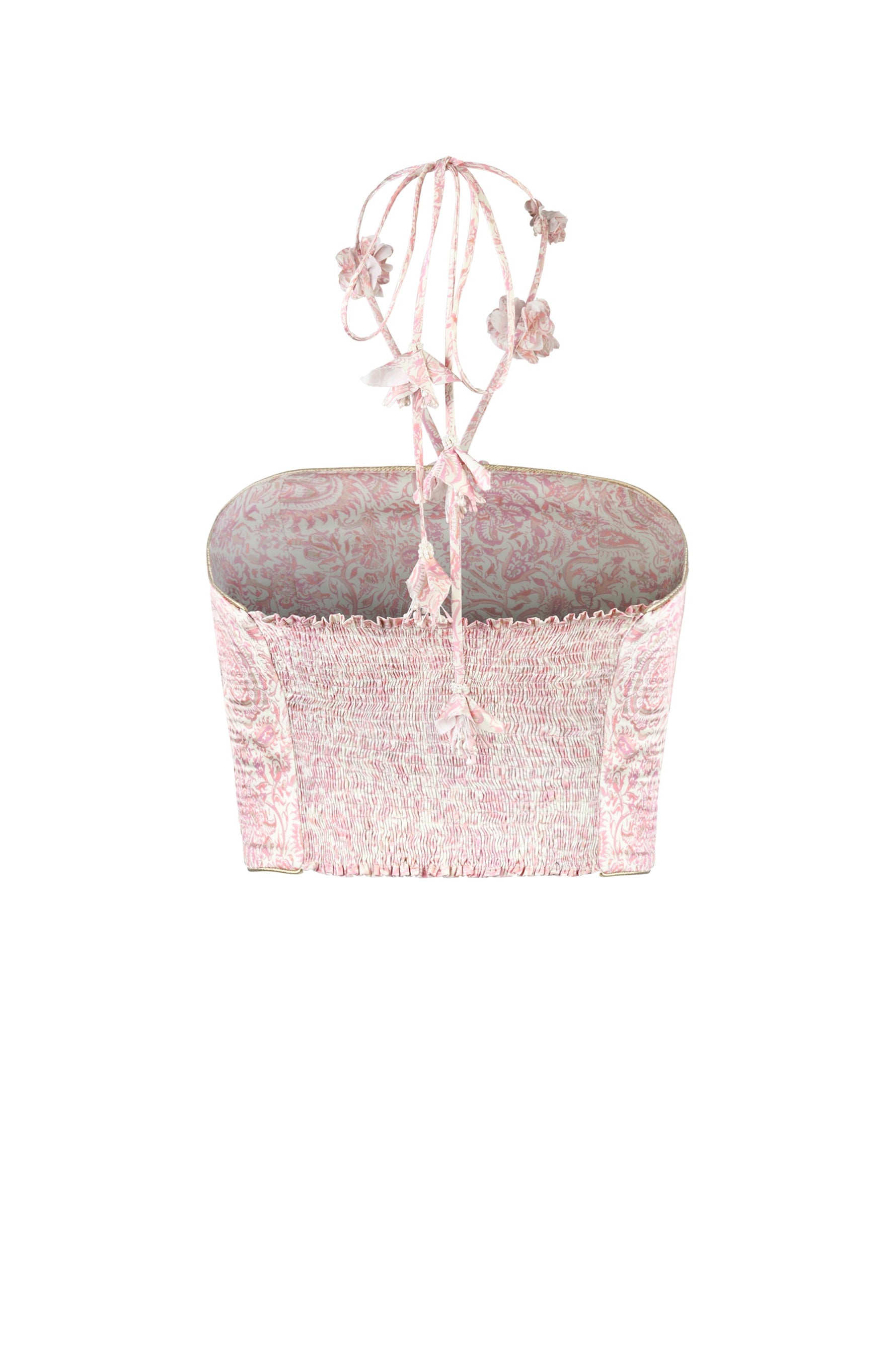 Hava Bustier - Iris Print Tops - Bustier & Embroidered Rosewater House 