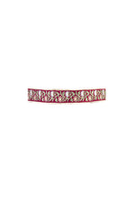 Malika Maxi Dress - Fiona Embroidery White & Raspberry Dresses - Maxi Rosewater House