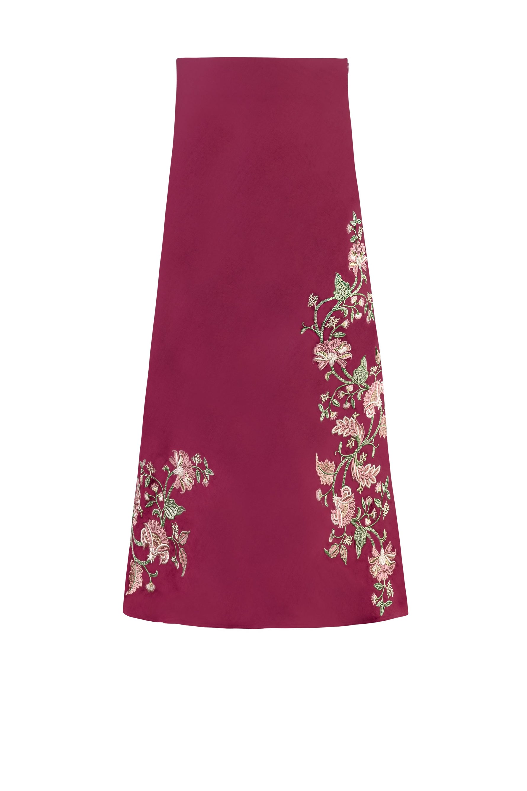 TiTi Skirt - Golestan embroidery Pink & Raspberry Bottoms - Skirts Rosewater House