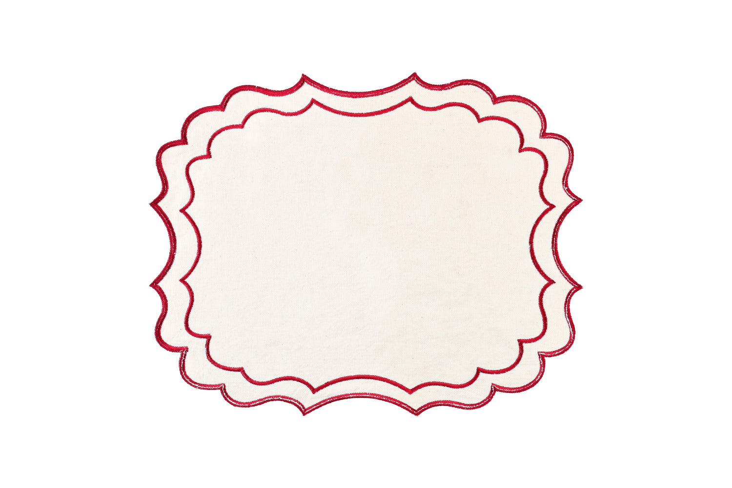 Iris Placemats - Red Rosewater House