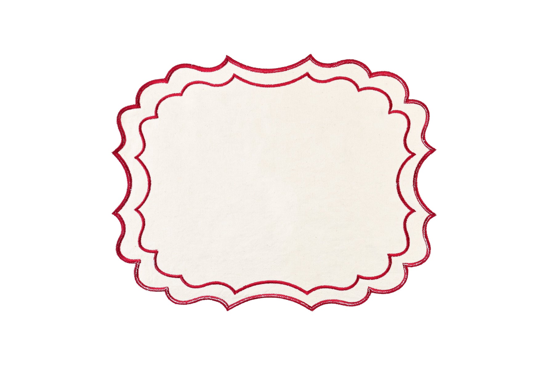 Iris Placemats - Red Rosewater House