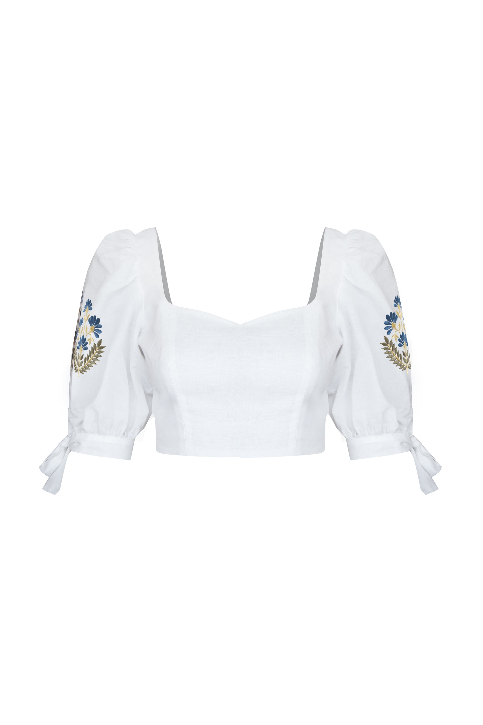 Ayan Top - White Tops - Bustier & Embroidered Rosewater House