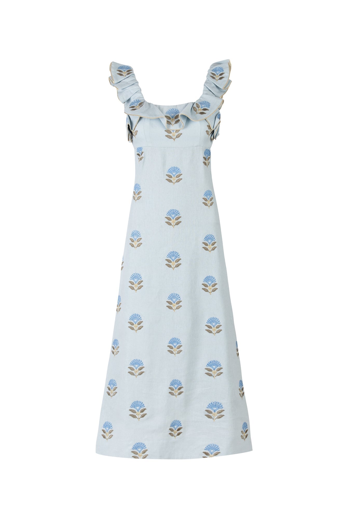 Malika Dress - Baby Blue Dresses - Formal Rosewater House