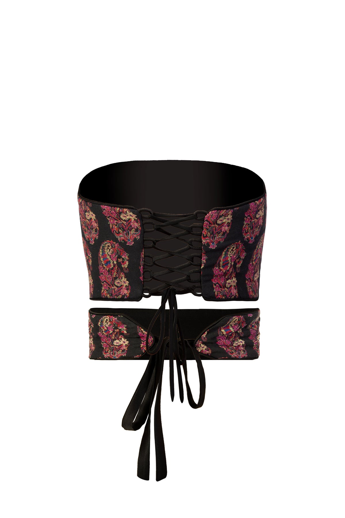 Termeh Jahan Top - Custom Pasiley Termeh Tops - Bustier & Embroidered Rosewater House 