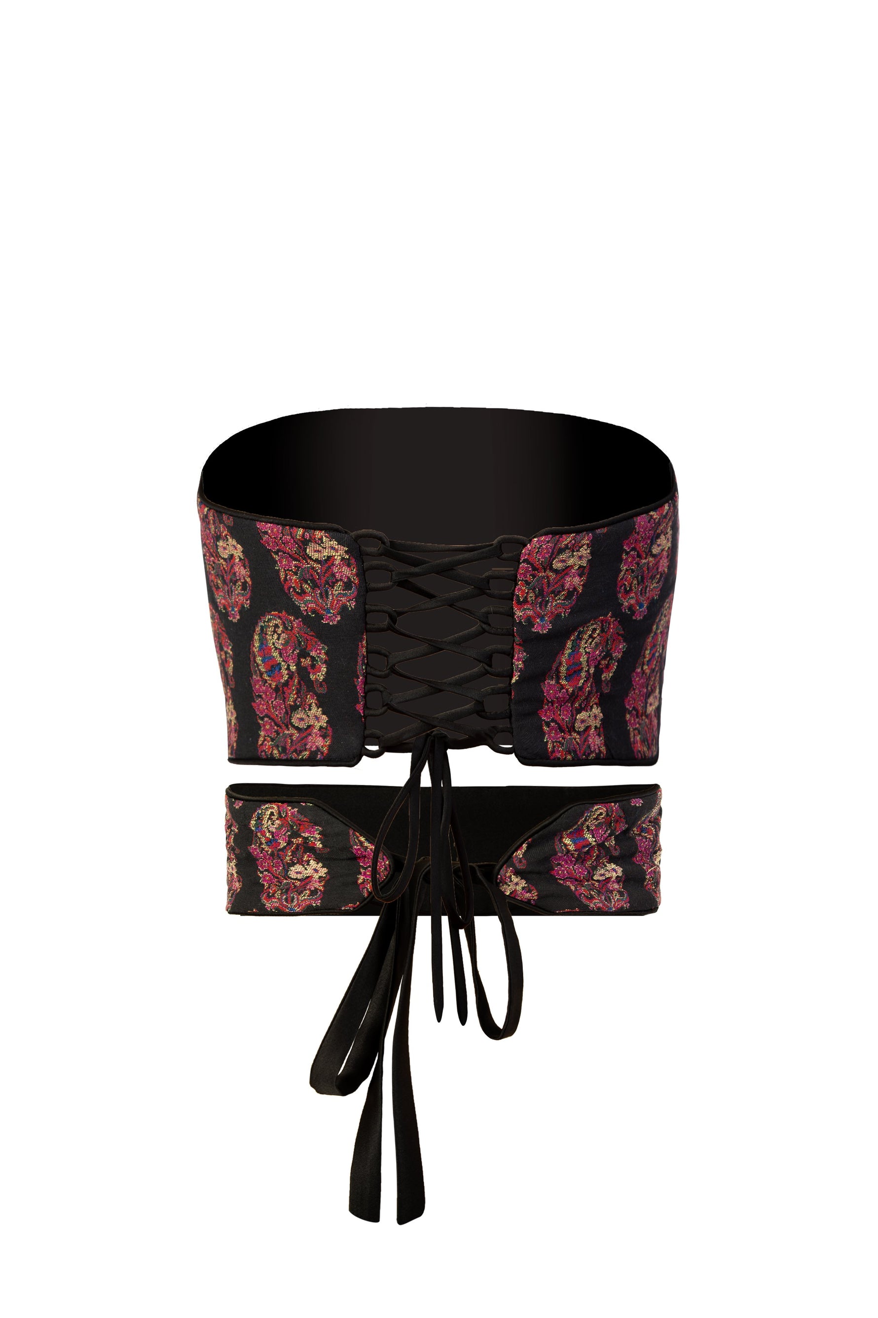 Termeh Jahan Top - Custom Pasiley Termeh Tops - Bustier & Embroidered Rosewater House 