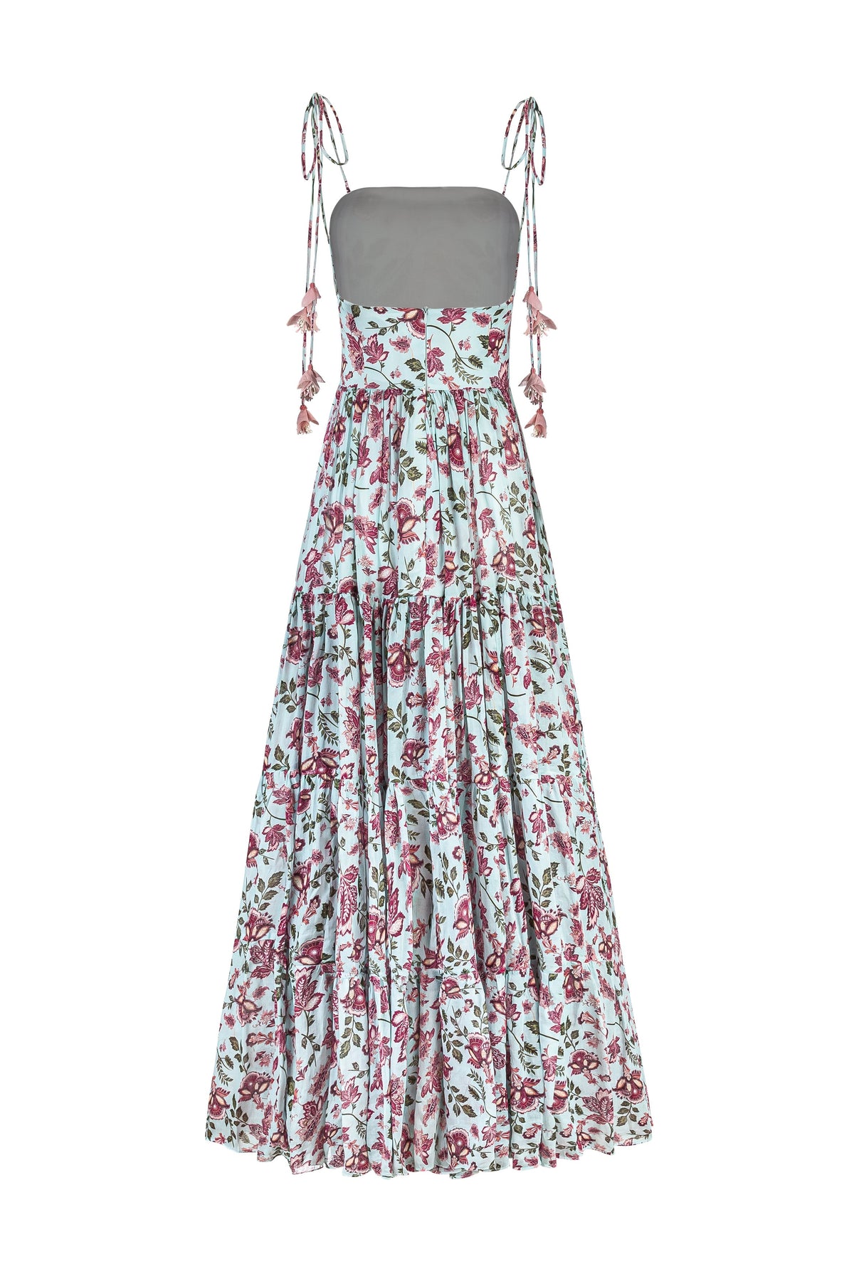 Sara Maxi Dress - Golestan Printed Voile Turquoise Dresses - Maxi Rosewater House