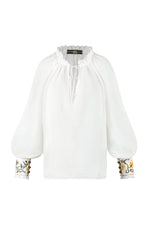 Chiara Blouse - White Tops - Blouse Rosewater House 