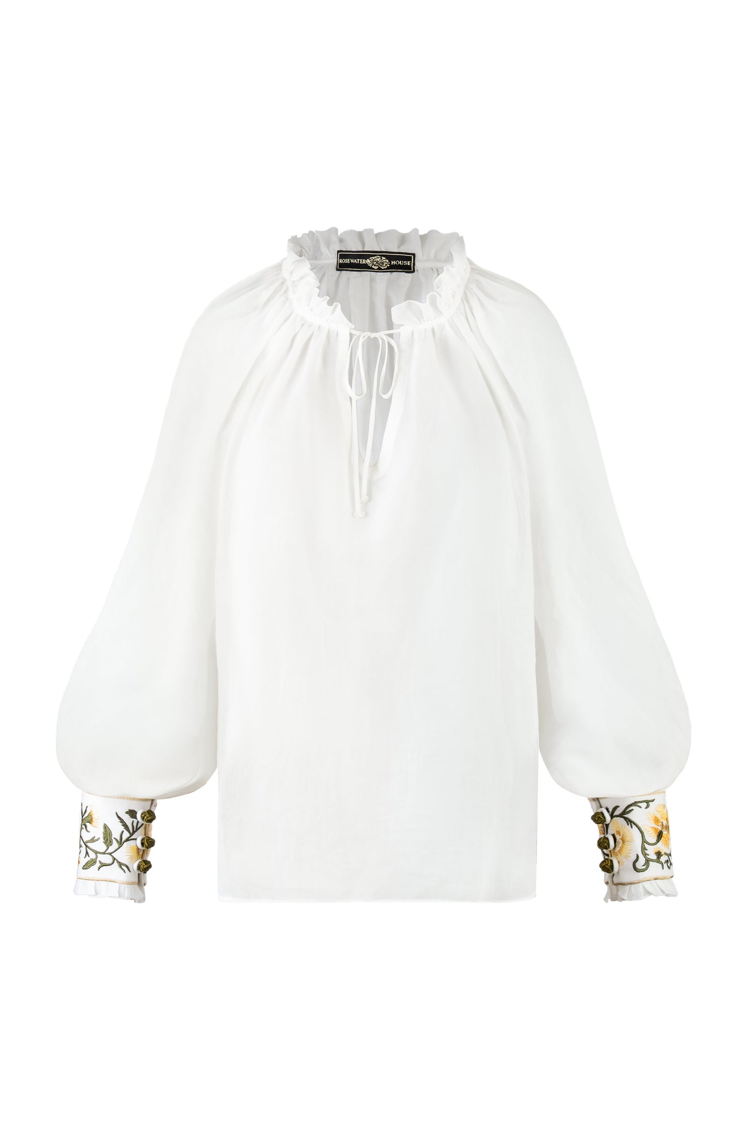 Chiara Blouse - White Tops - Blouse Rosewater House 