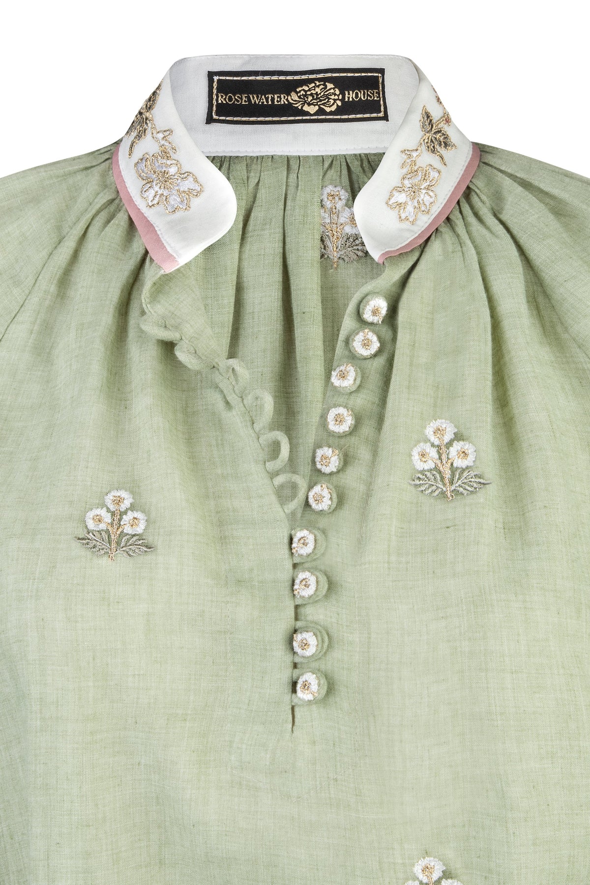 Golab Blouse - Naz Embroidery Tops - Blouse Rosewater House 