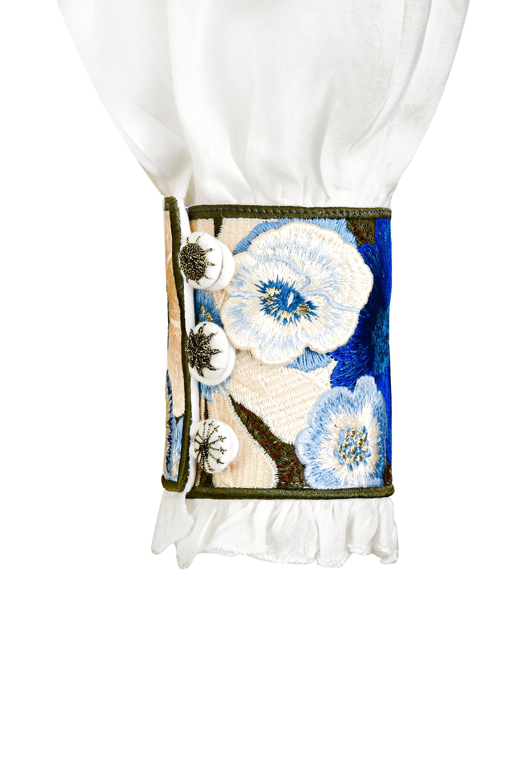 Pansy Blouse - White Tops - Blouse Rosewater House