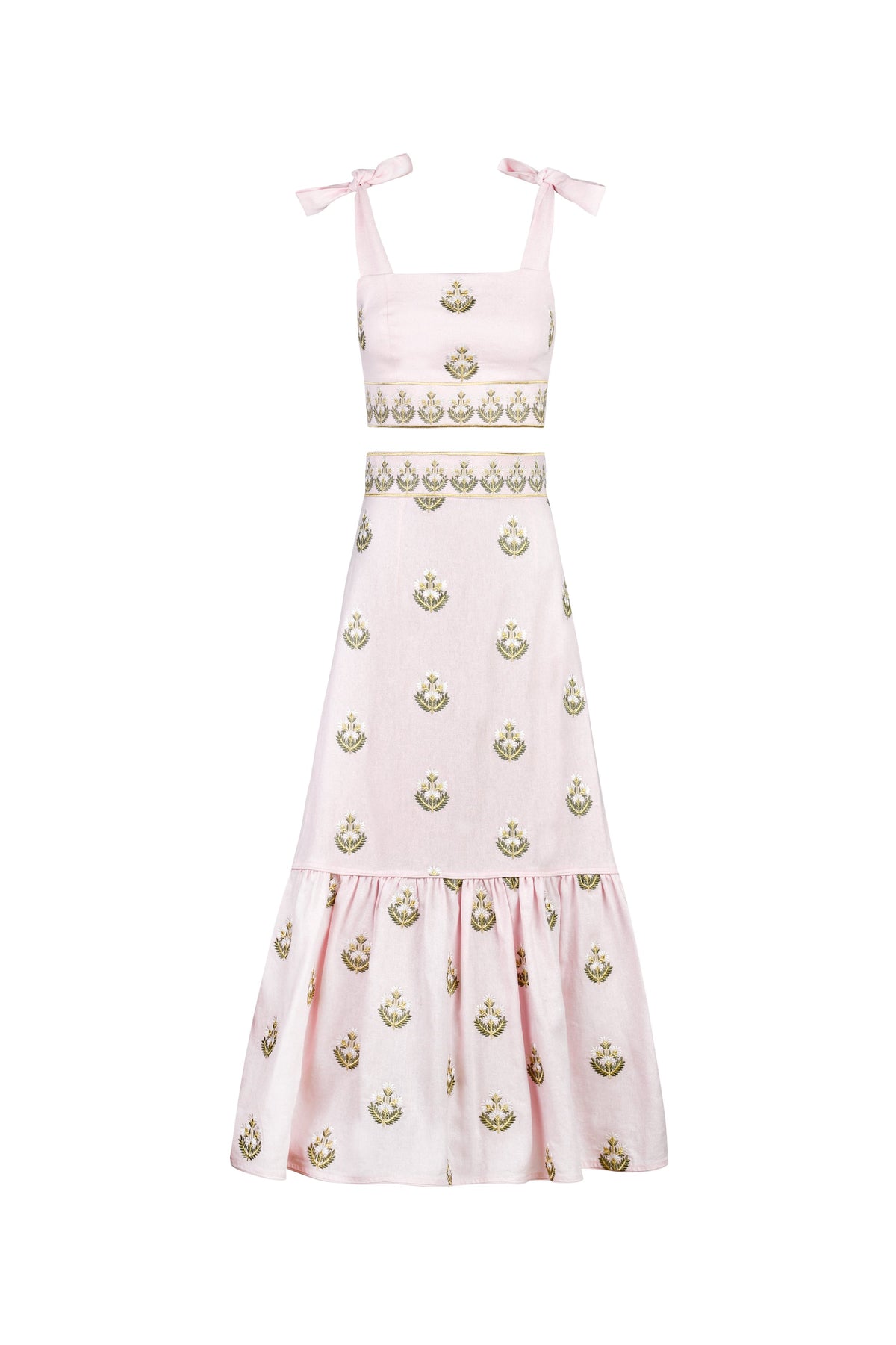 Begum Set - Pink & White Rosewater House