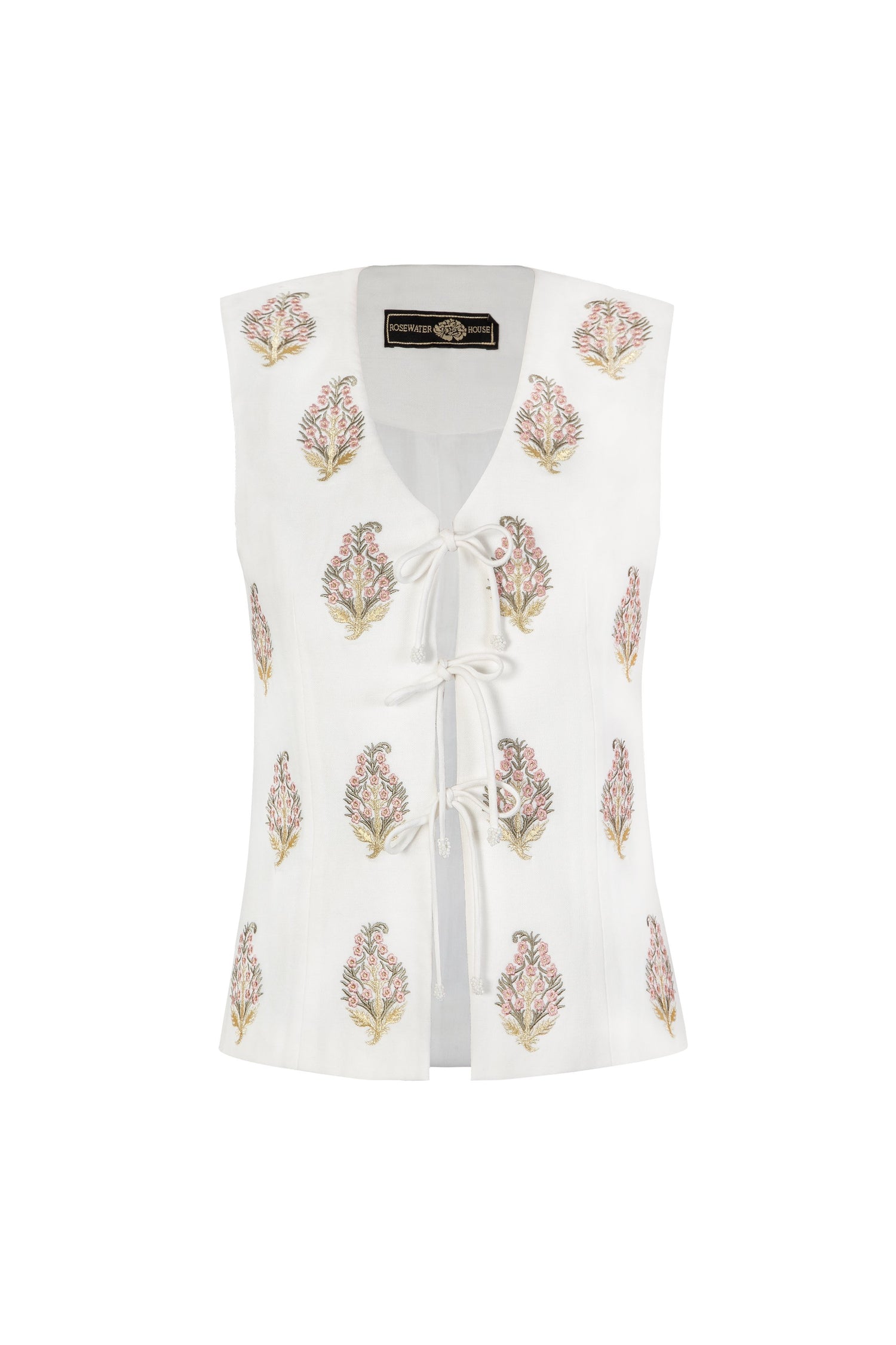 Sarv Vest - Sarv Embroidery Tops - Vests Rosewater House 
