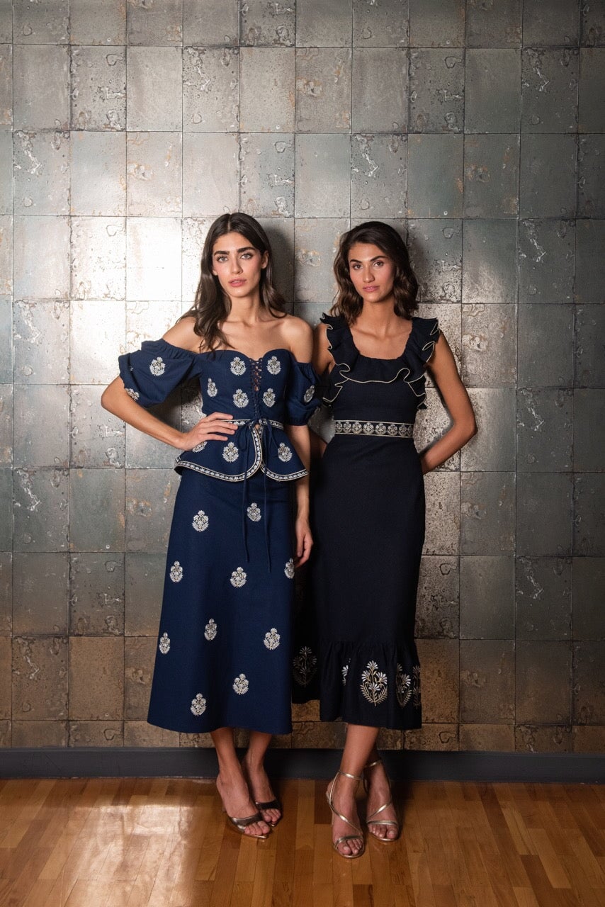Ayan Dress - Navy Dresses - Formal Rosewater House