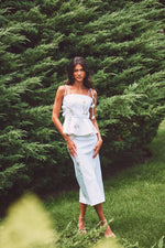 Lily Top - Ivory & Gold Tops - Bustier & Embroidered Rosewater House