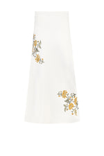TiTi Skirt - Golestan embroidery Yellow & White Bottoms - Skirts Rosewater House