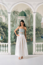 Silk Taffeta Yass Skirt - Off White Bottoms - Skirts Rosewater House