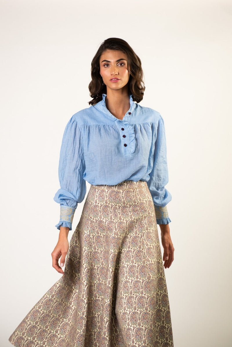 Cypress Blouse - Blue Rosewater House 