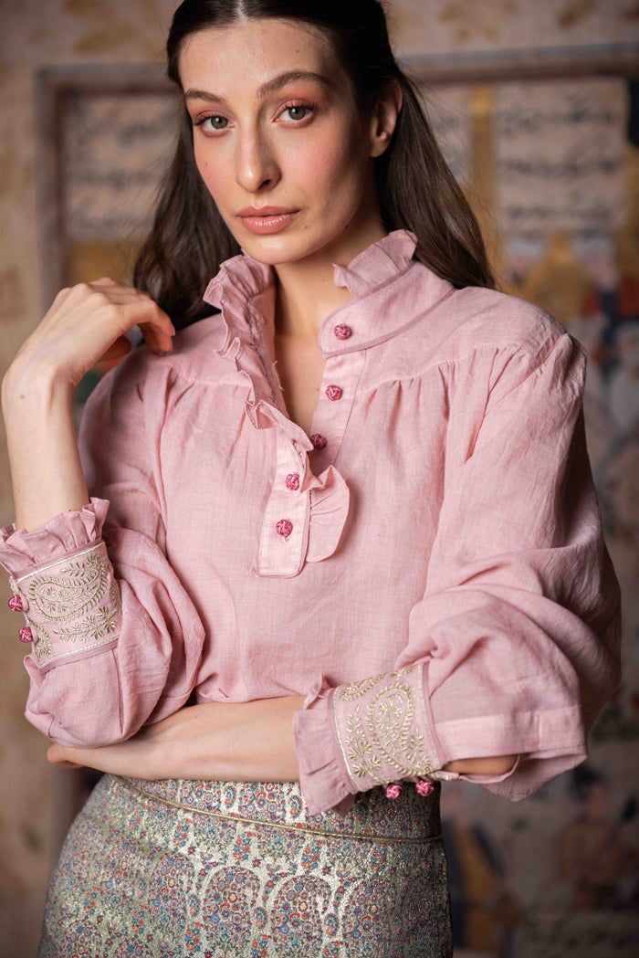 Cypress Blouse - Pink Rosewater House 