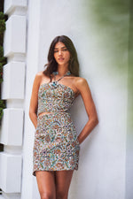 Hava Bustier - Blue Iris Tops - Bustier & Embroidered Rosewater House