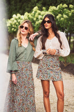 Shiva Aline Skirt - Blue Iris Rosewater House