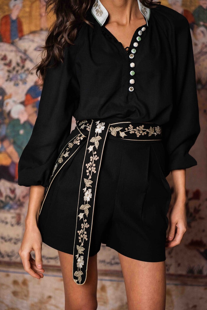 Ivy Shorts - Black Rosewater House 