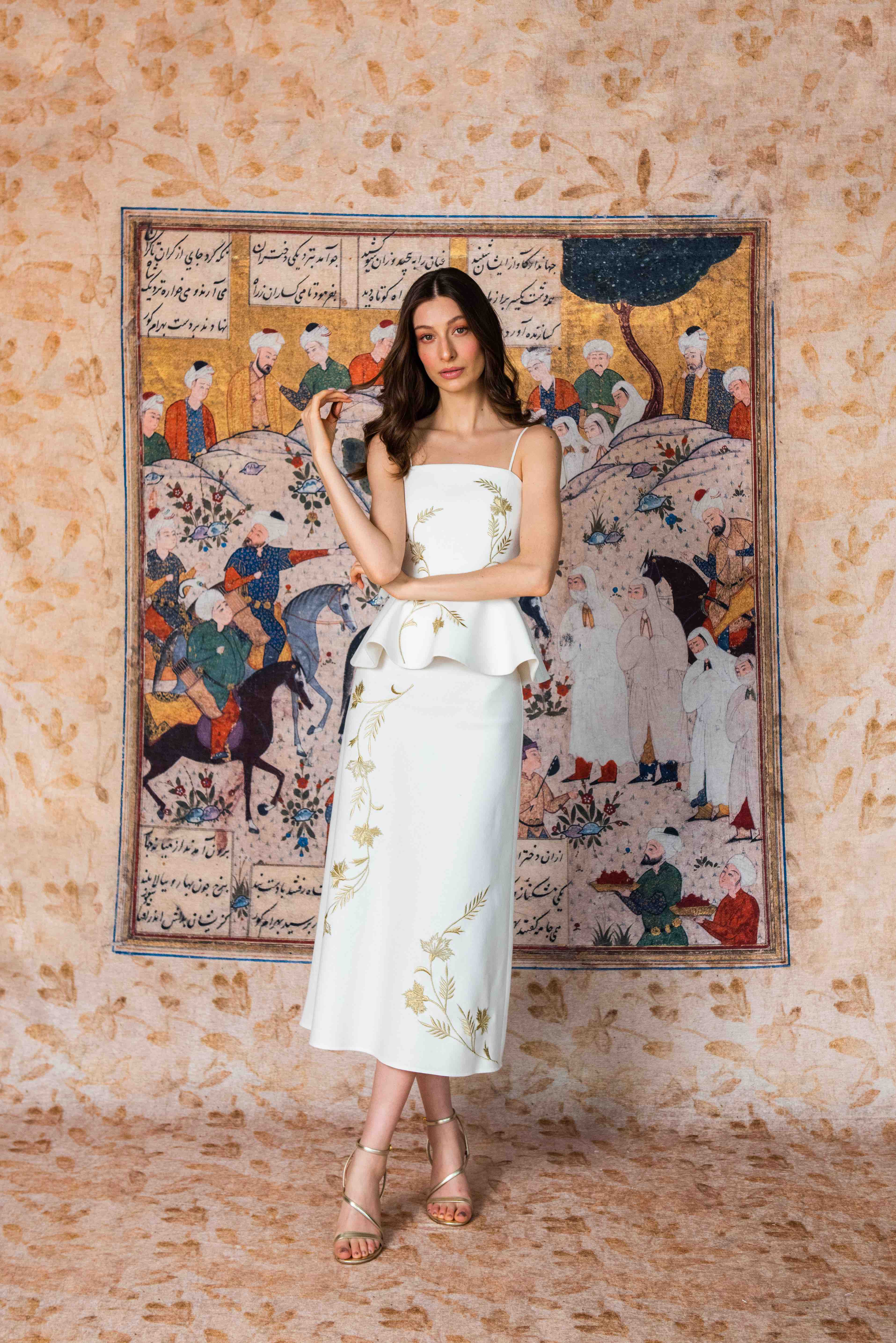 Lily Top - Ivory & Gold Rosewater House