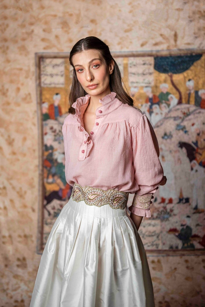 Cypress Blouse - Pink Rosewater House