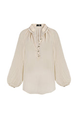 Golab Blouse - Sand & Ivory Tops - Blouse Rosewater House 