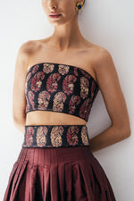 Termeh Jahan Top - Paisley Tops - Bustier & Embroidered Rosewater House