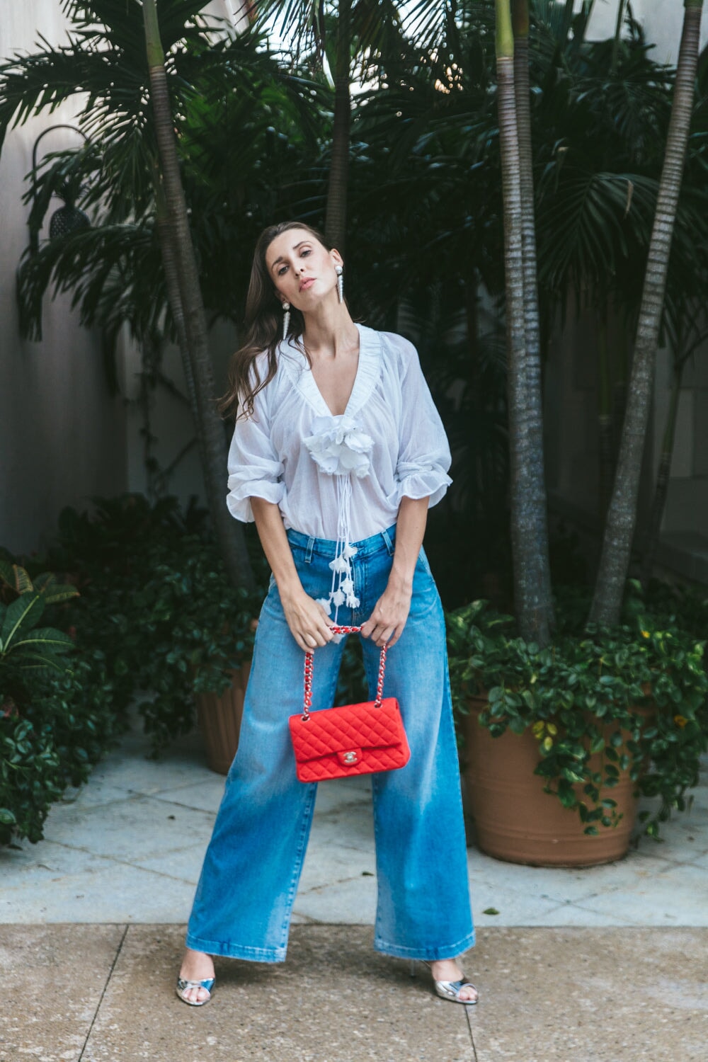 Gol Blouse - White Tops - Blouse Rosewater House