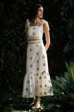 Begum Set - Off White & Blue Dresses - Formal OVER THE MOON