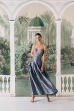 Jasmine Bustier and Yass Skirt - Blue Dresses - Formal Rosewater House