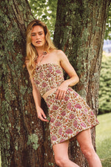 Shiva Mini Skirt - Pink Lotus Rosewater House 