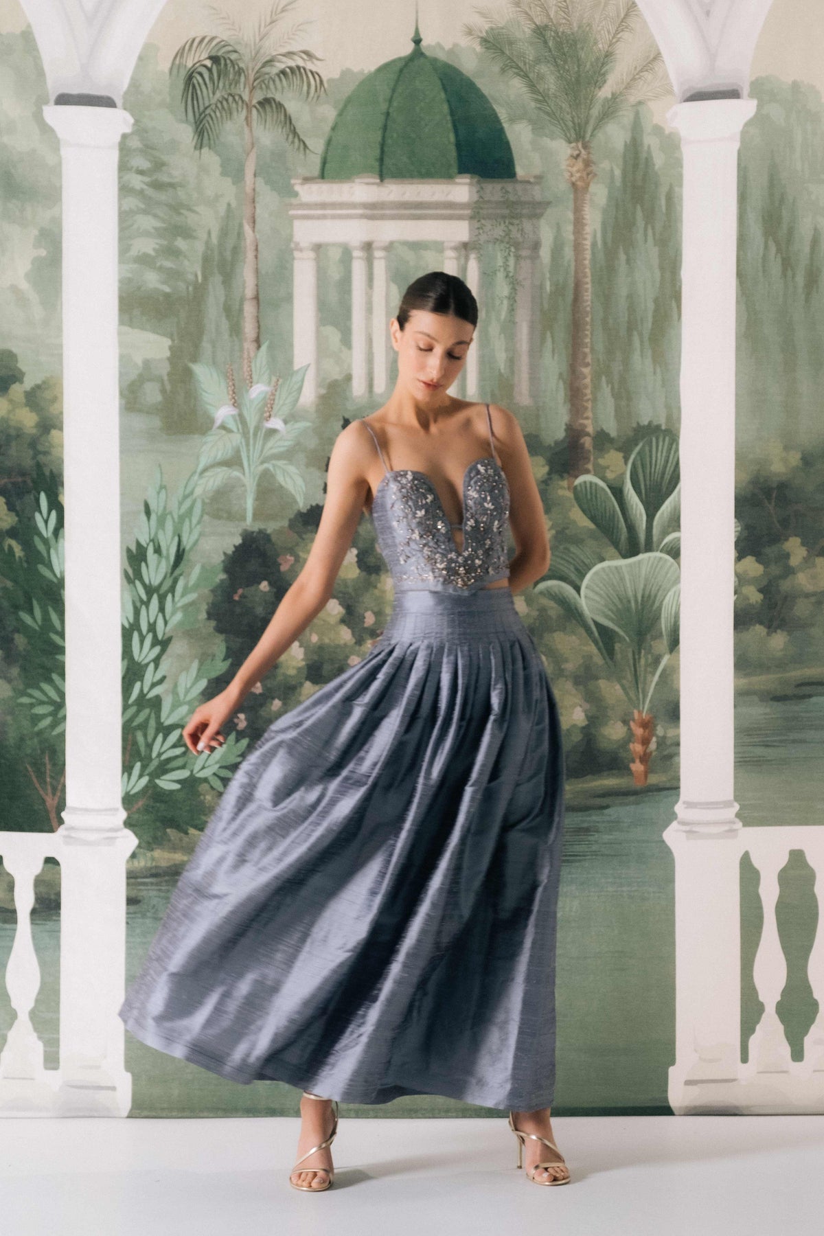 Yass Skirt - Blue - BY ORDER ONLY Dresses - Formal Rosewater House