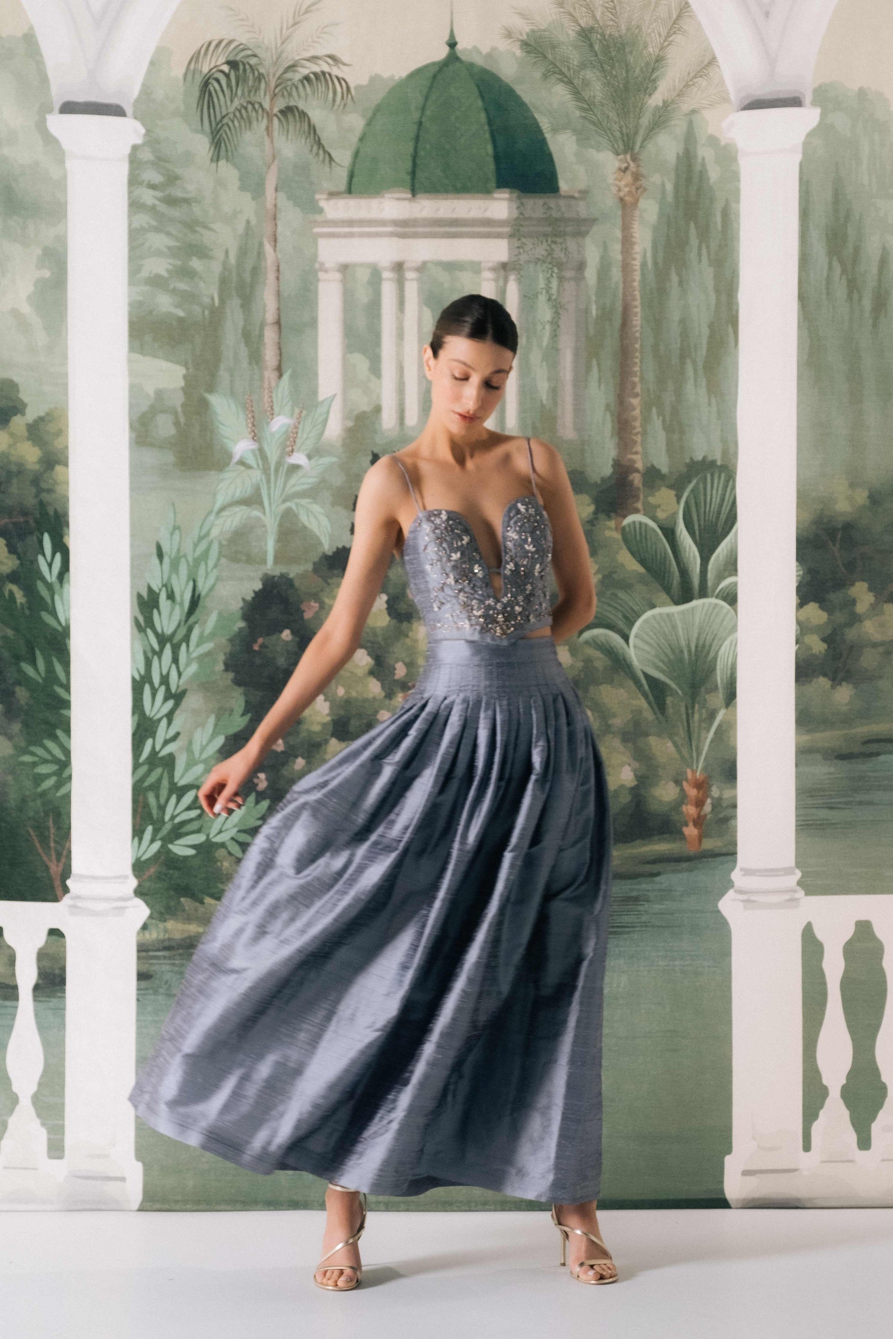 Yass Skirt - Blue - BY ORDER ONLY Dresses - Formal Rosewater House