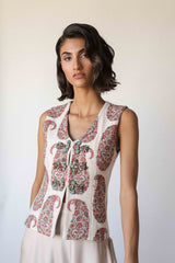 Roya Vest - Paisley Rosewater House 