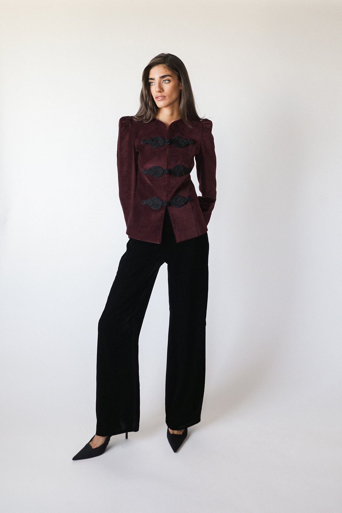 Coco Jacket - Burgundy (PRE-ORDER) Rosewater House