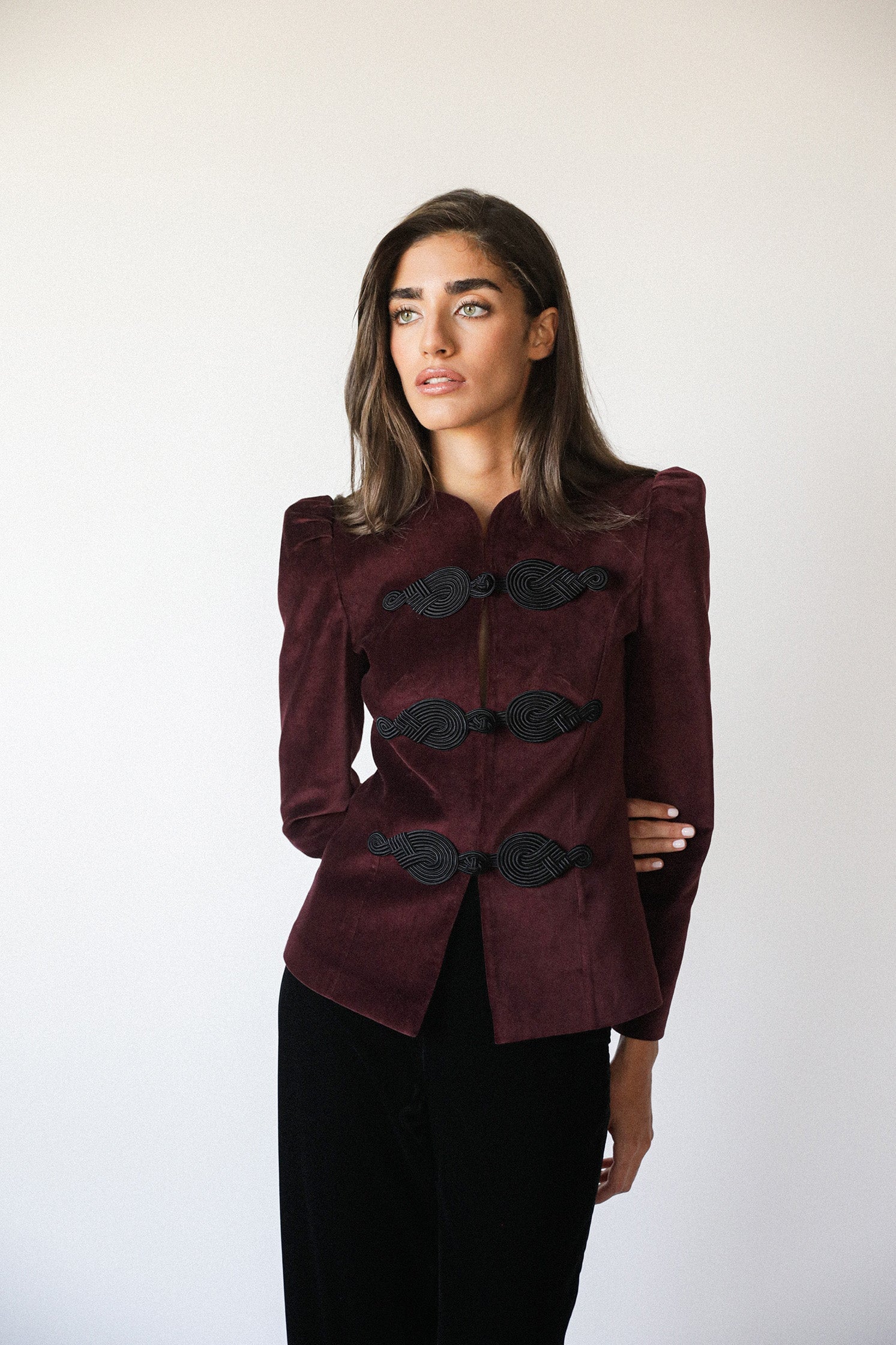 Coco Jacket - Burgundy (PRE-ORDER) Rosewater House