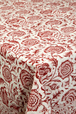 Iris Tablecloth - Red Rosewater House