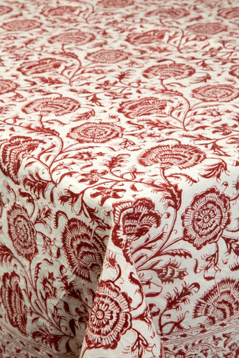 Iris Tablecloth - Red Rosewater House