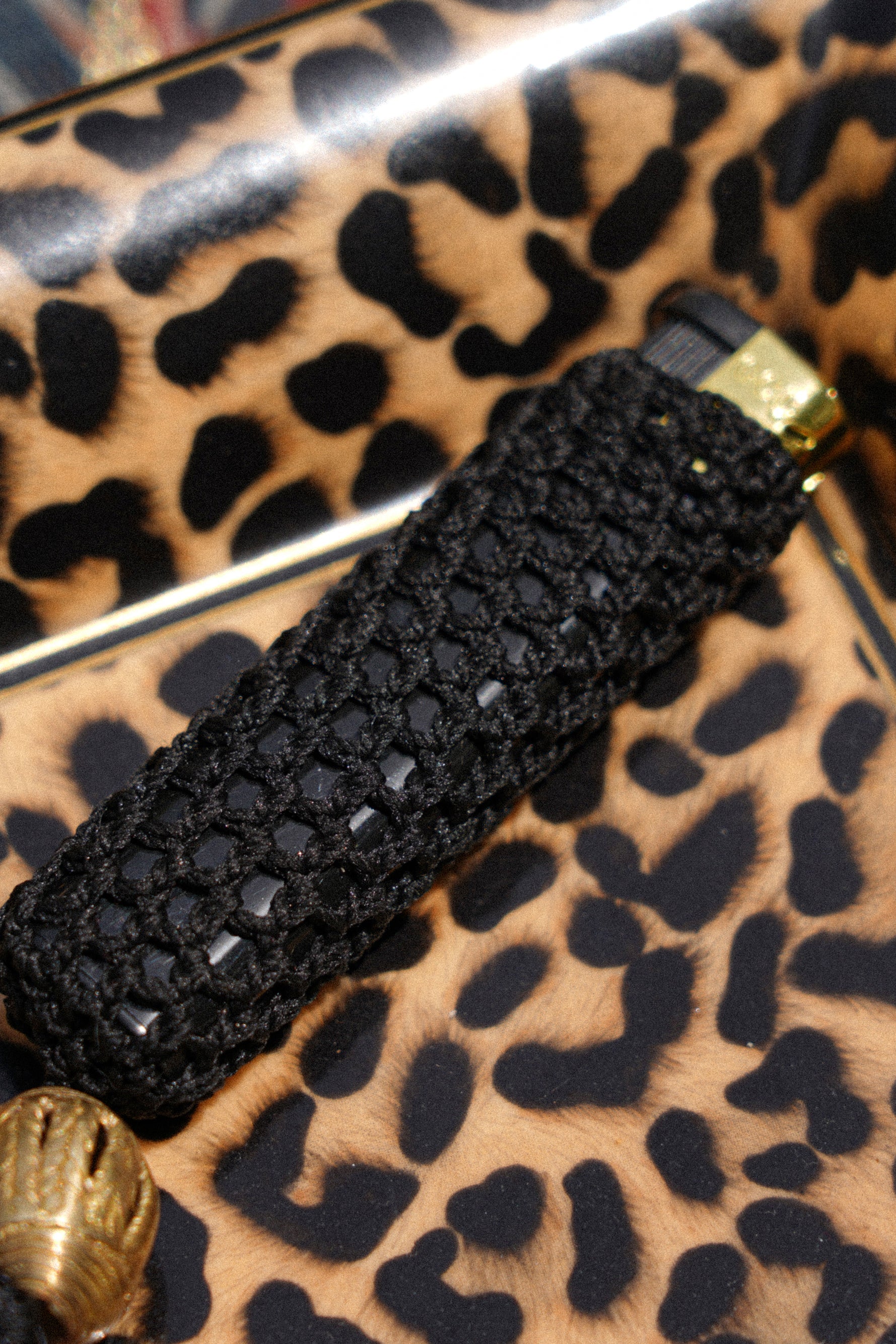 Lighter Holder - Black Rosewater House