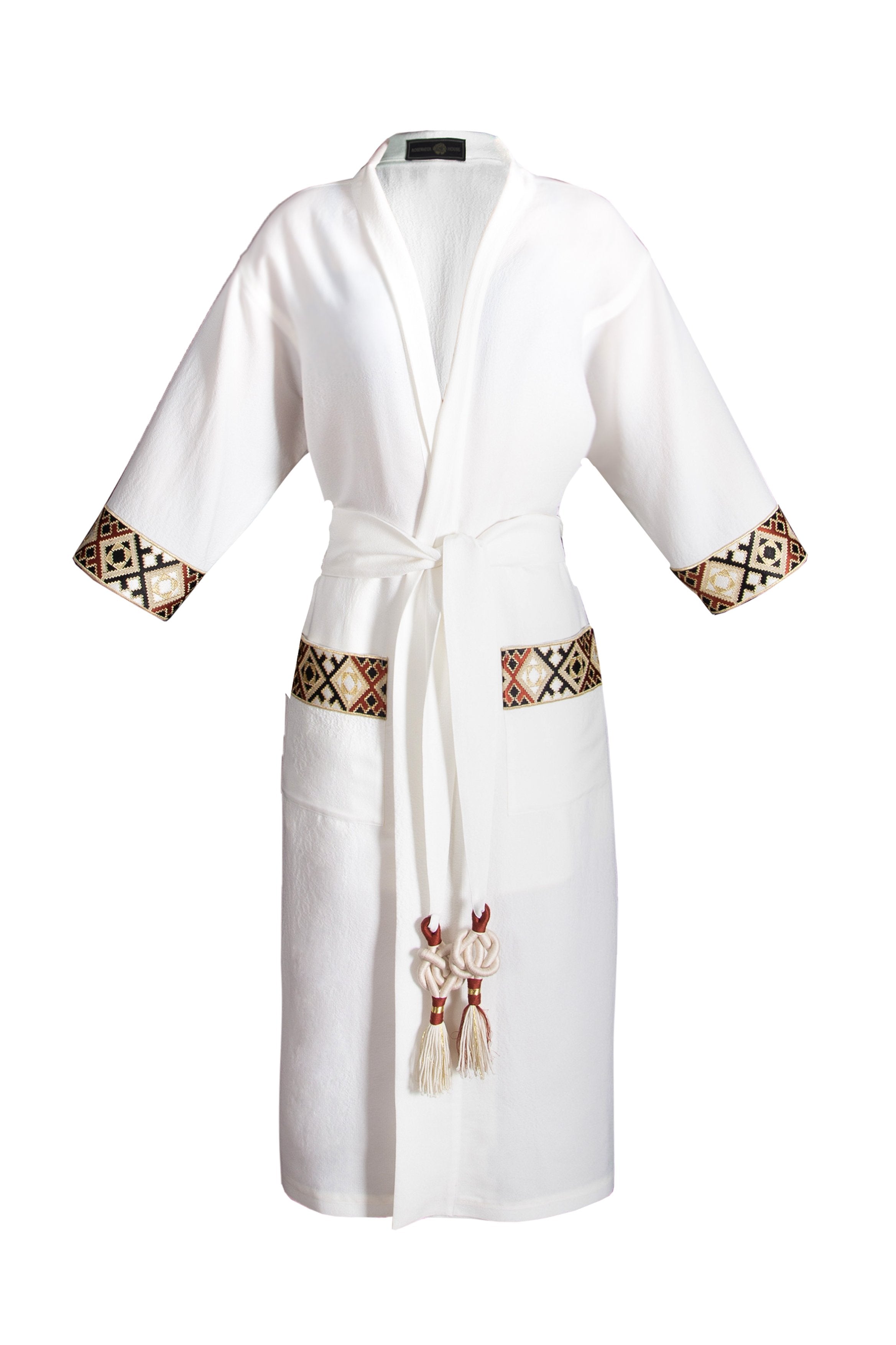 Balouch Duster - White Robe Rosewater House