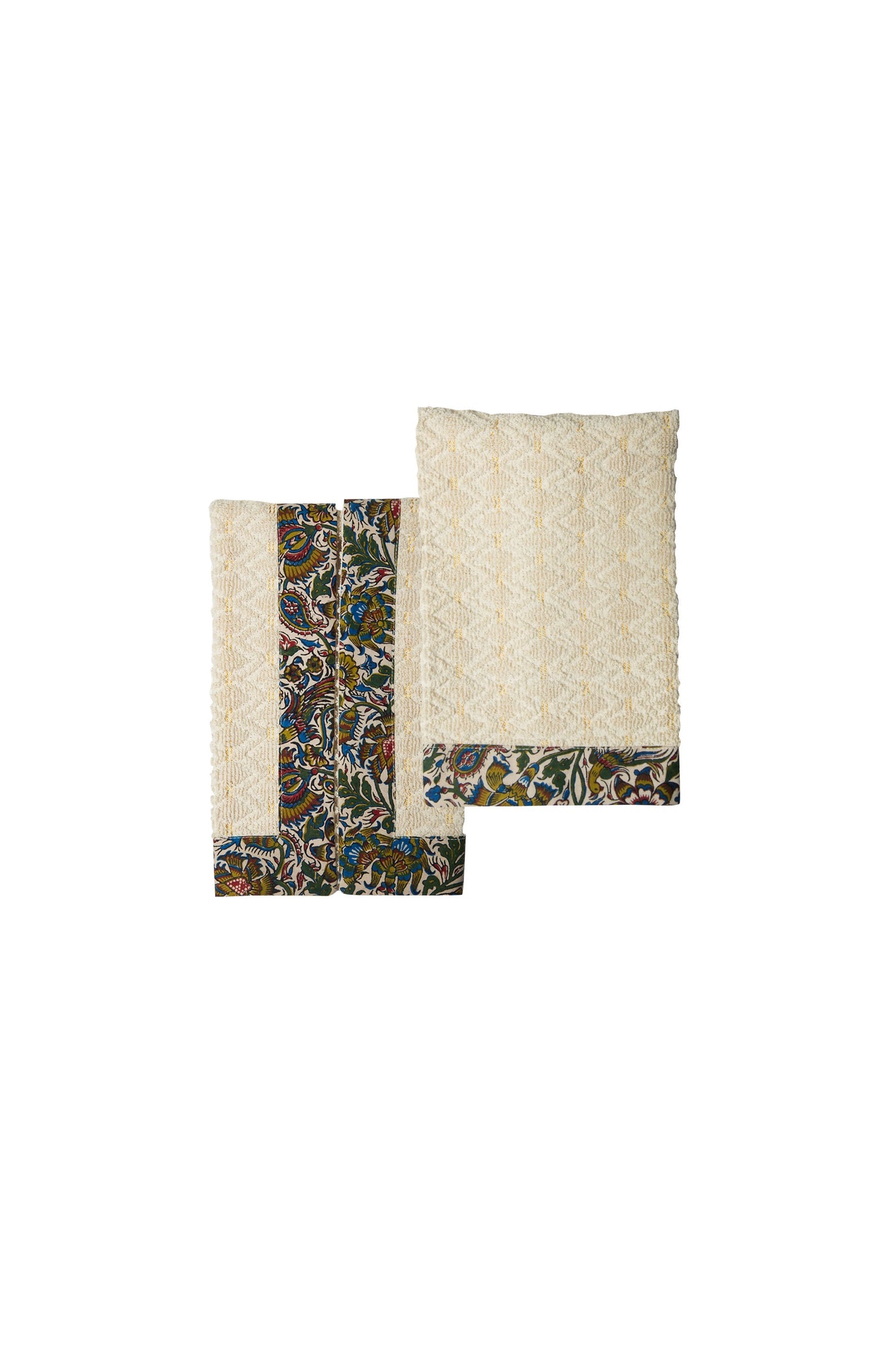 Ghalamkar Guest/Hand Towel - Blue Rosewater House