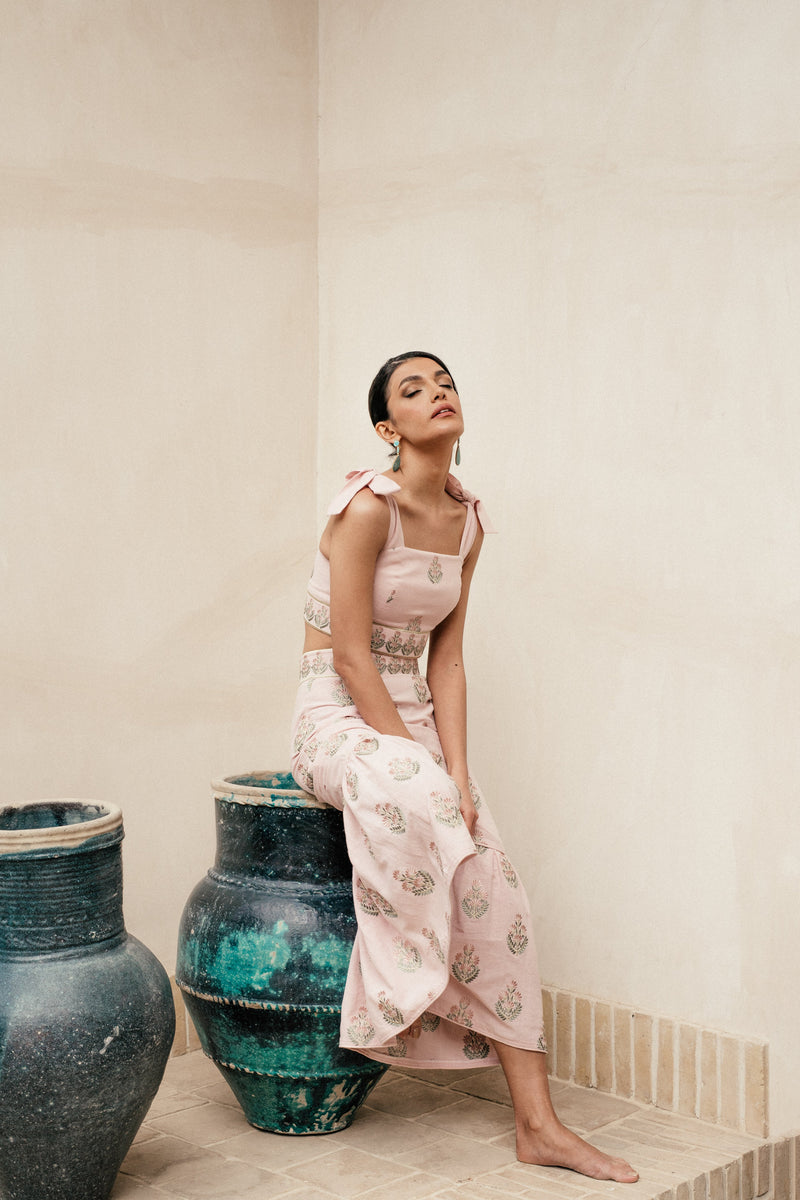 Begum Ensemble - Pink Sets-Dress Rosewater House 